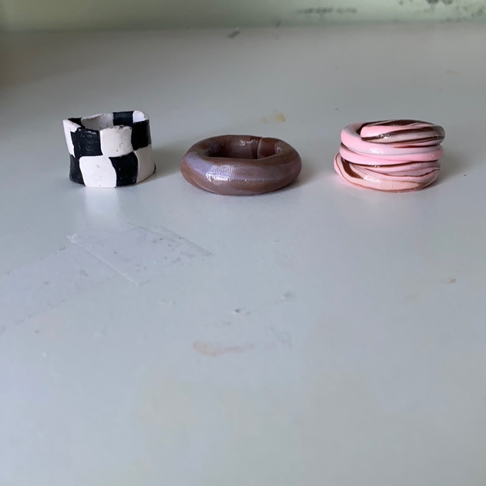 ✨Polymer Clay Rings✨ - Picture 2 of 3